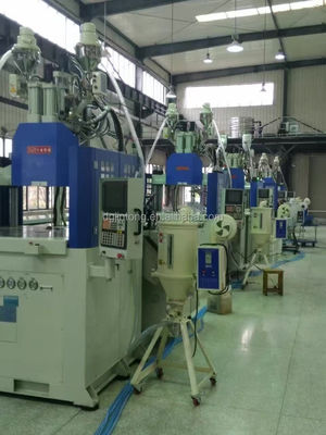 PP çift renkli bıçak sapı dikey plastik enjeksiyon kalıplama makinesi JTT-550 2V-3R