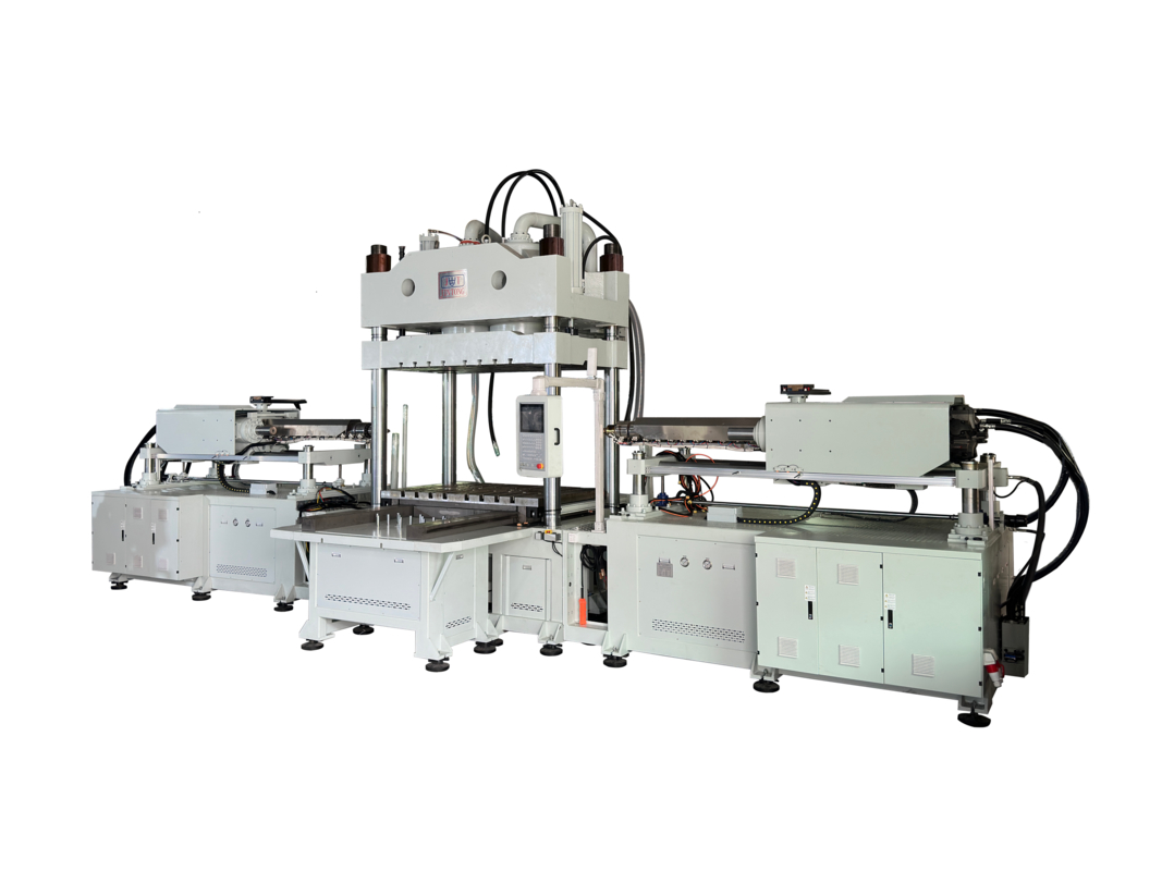 600T İki Renkli Dikey Sıkıştırmalı Yatay Enjeksiyon Kalıplama Makinesi JTKR-6000D